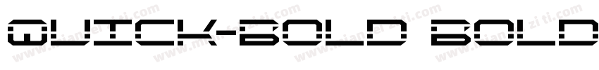 Quick-Bold Bold ziti字体转换